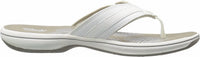 Clarks Women's Breeze Sea Slipper in white - women's shoe - detail view