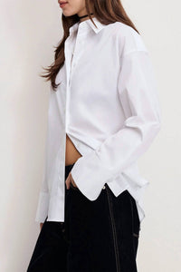 Good American - POPLIN OVERSIZED SHIRT