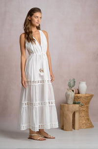Elan - Caicos Midi Dress With Crochet Detail