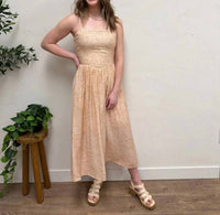 Sunday Edition - Sleeveless Smocking Midi Dress