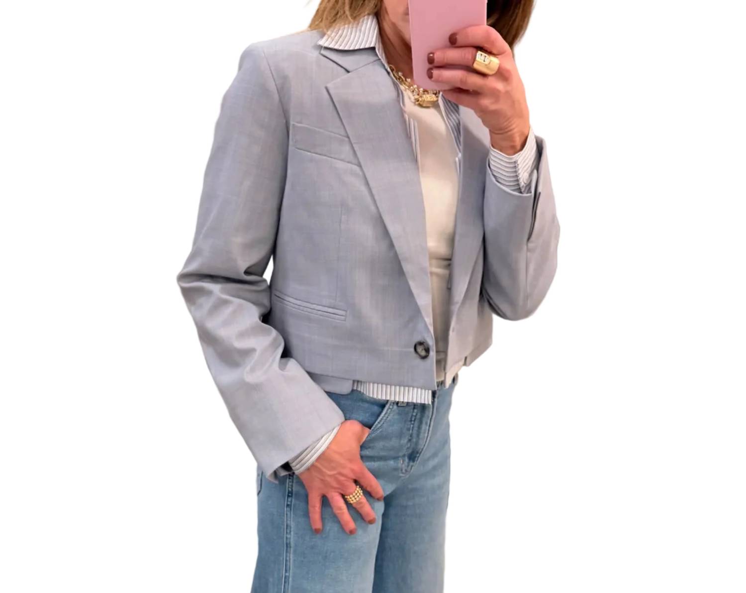 We-Ar4 - Bar Long Sleeve Blazer