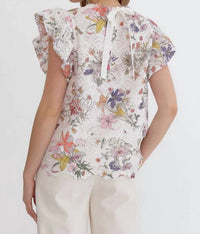 Entro - Floral Lace Elegance Blouse