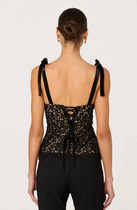 Astr - Donne Floral Lace Bustier Top