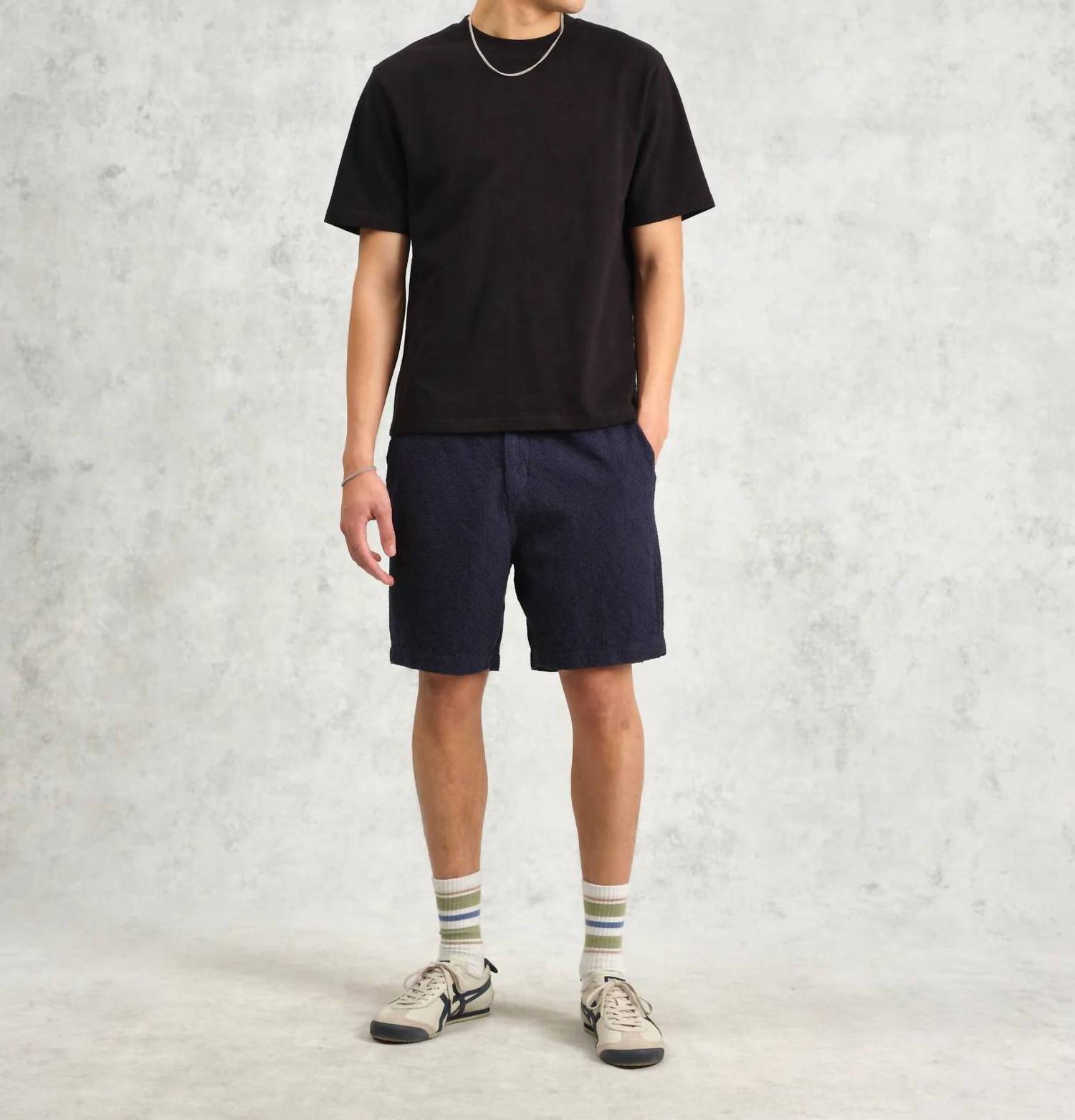 Wax London - Kurt Honeycomb Dobby Short