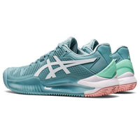 ASICS Women's Gel-resolution 8 Clay Tennis Shoes in blue - women's shoe - alternate view