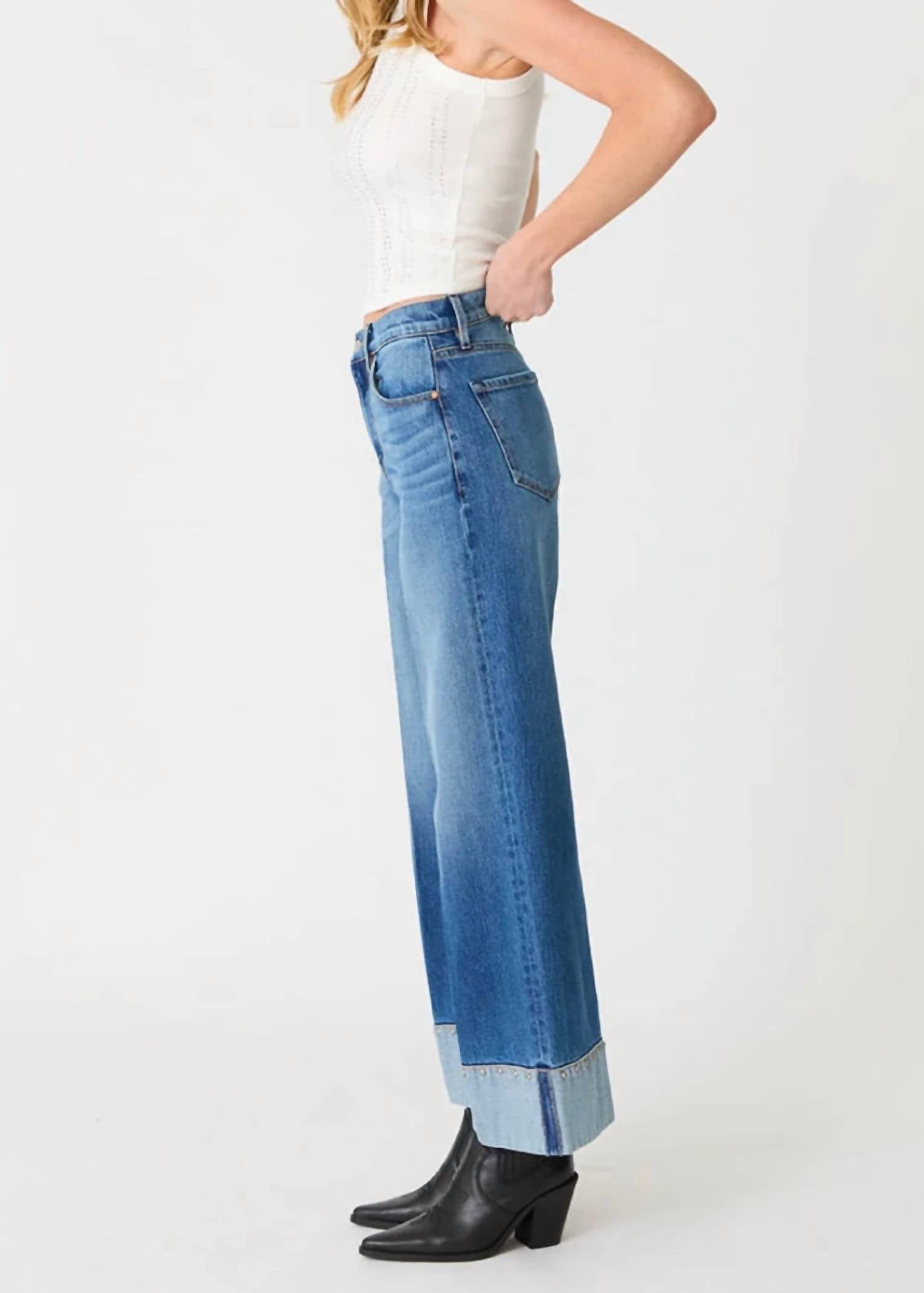 Level99 - Parker Moment Studded Cuff Denim Jeans