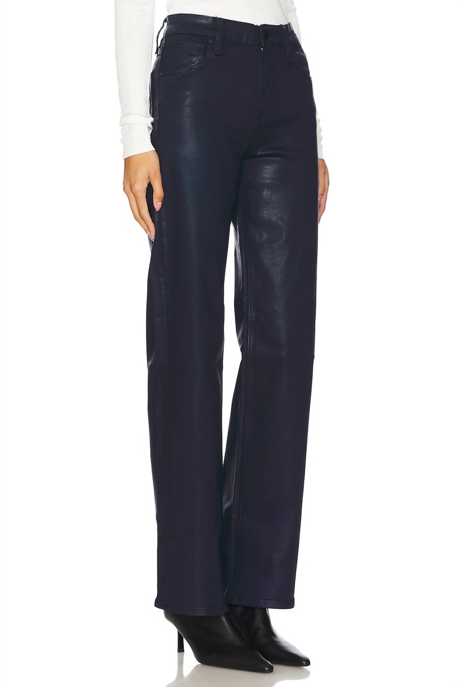 Hudson - Rosie High Rise Wide Leg Jeans
