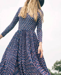 Hunter Bell - Sabine Mock Neck Midi Dress