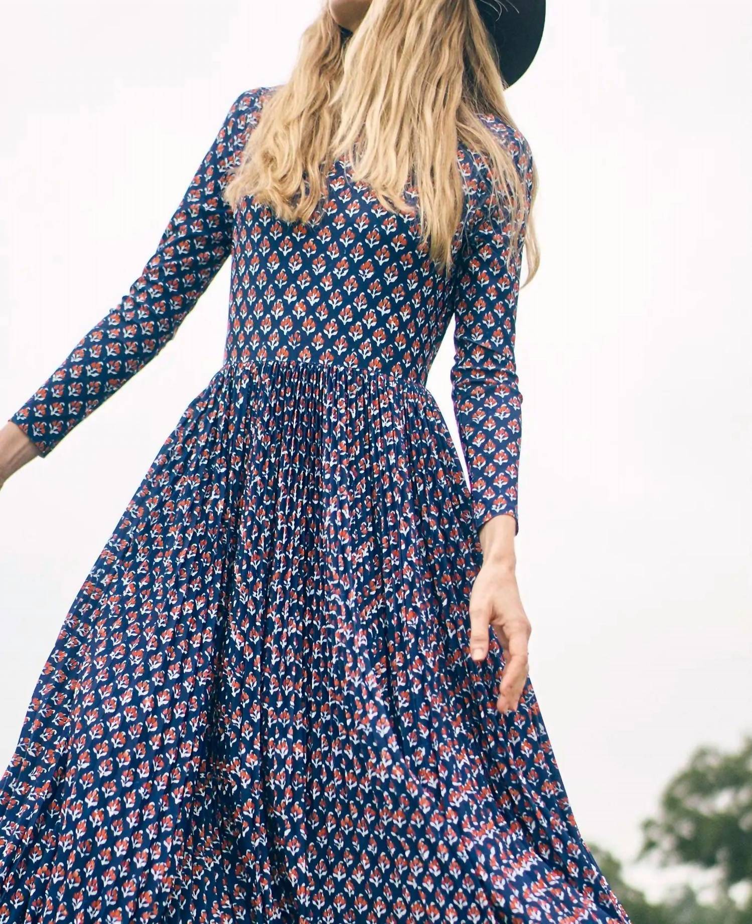 Hunter Bell - Sabine Mock Neck Midi Dress