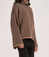 Elan - Striped Bell Sleeve Sweater