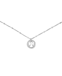 COCO + CARMEN Women's Guardian Angel Necklace in silver - women's jewelry