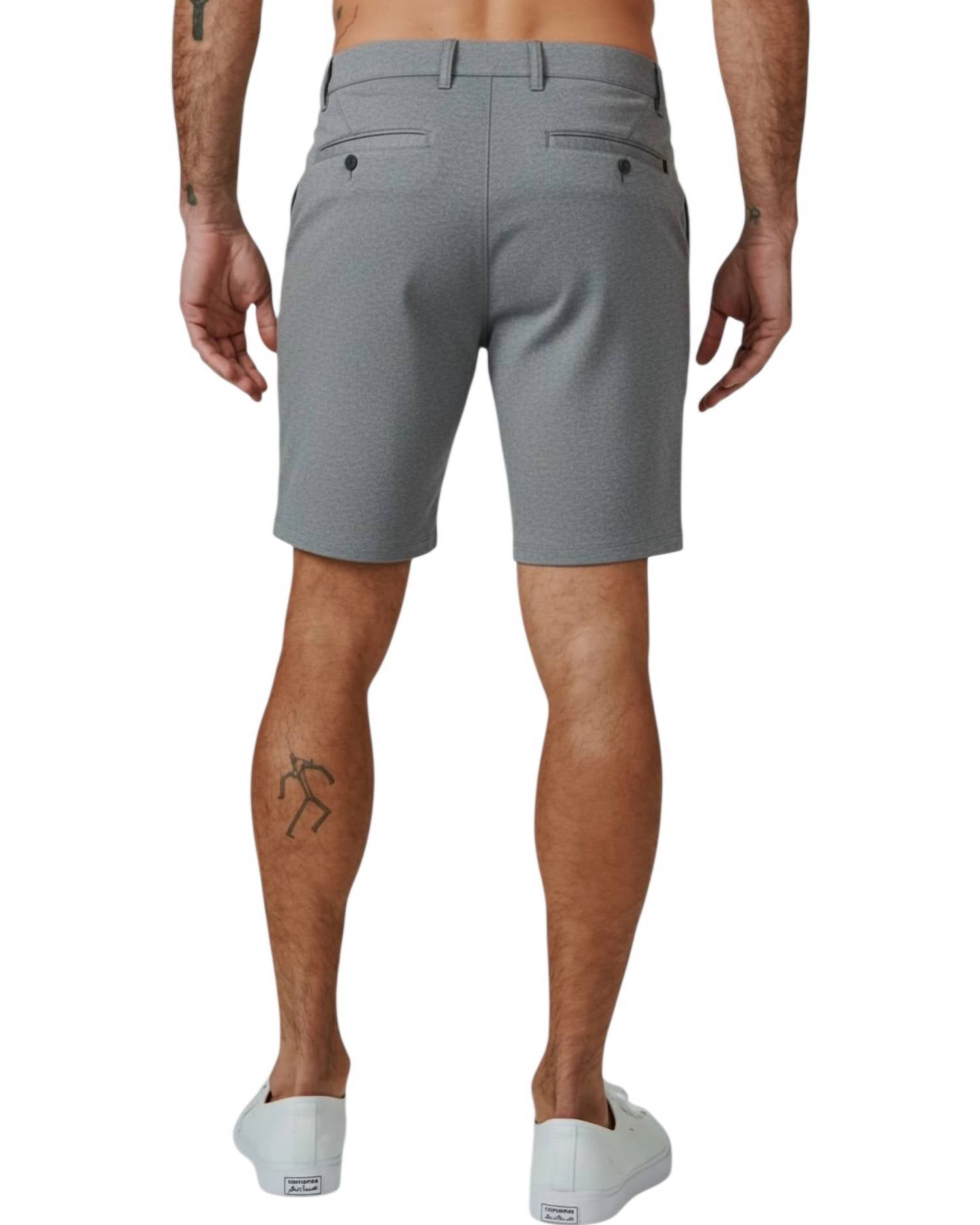7Diamonds A-game Performance Short in grey - men's shorts - detail view