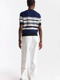 Brodie Cashmere - Texturd Stripe Tee