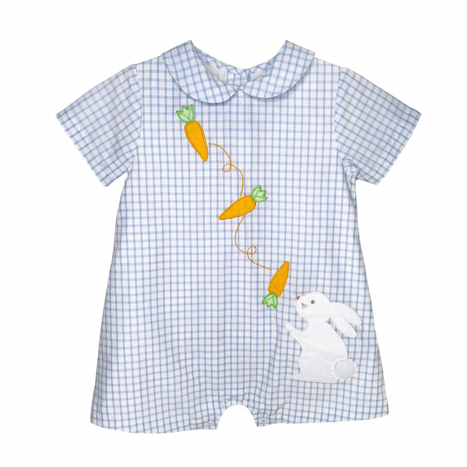 Petit Ami Zubels - Kids' Easter Bunny Applique Romper