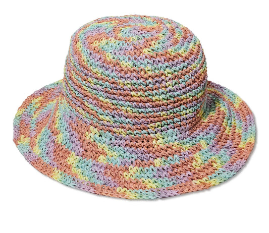 Lele Sadoughi - Women's Raffia Rainbow Bucket Hat