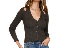 Heartloom - Amity Cardi Ribbed Sweater