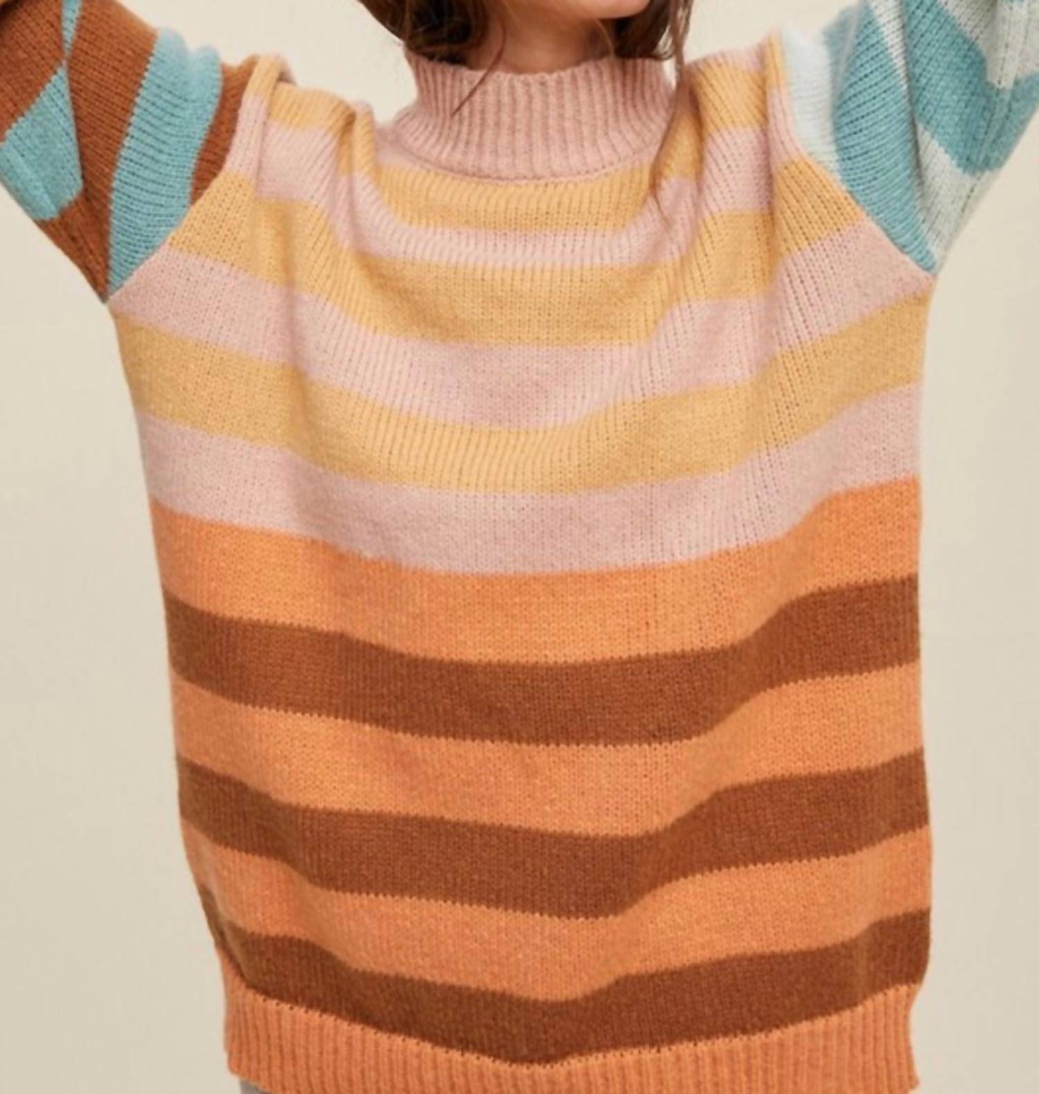 Listicle - Maribo Color Block Sweater