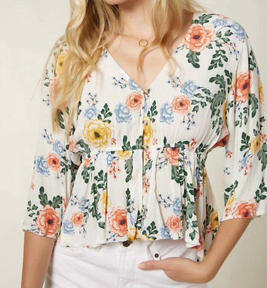 O'Neill - Celine V-neck Floral Top