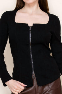 White Birch - Zipped Up Top