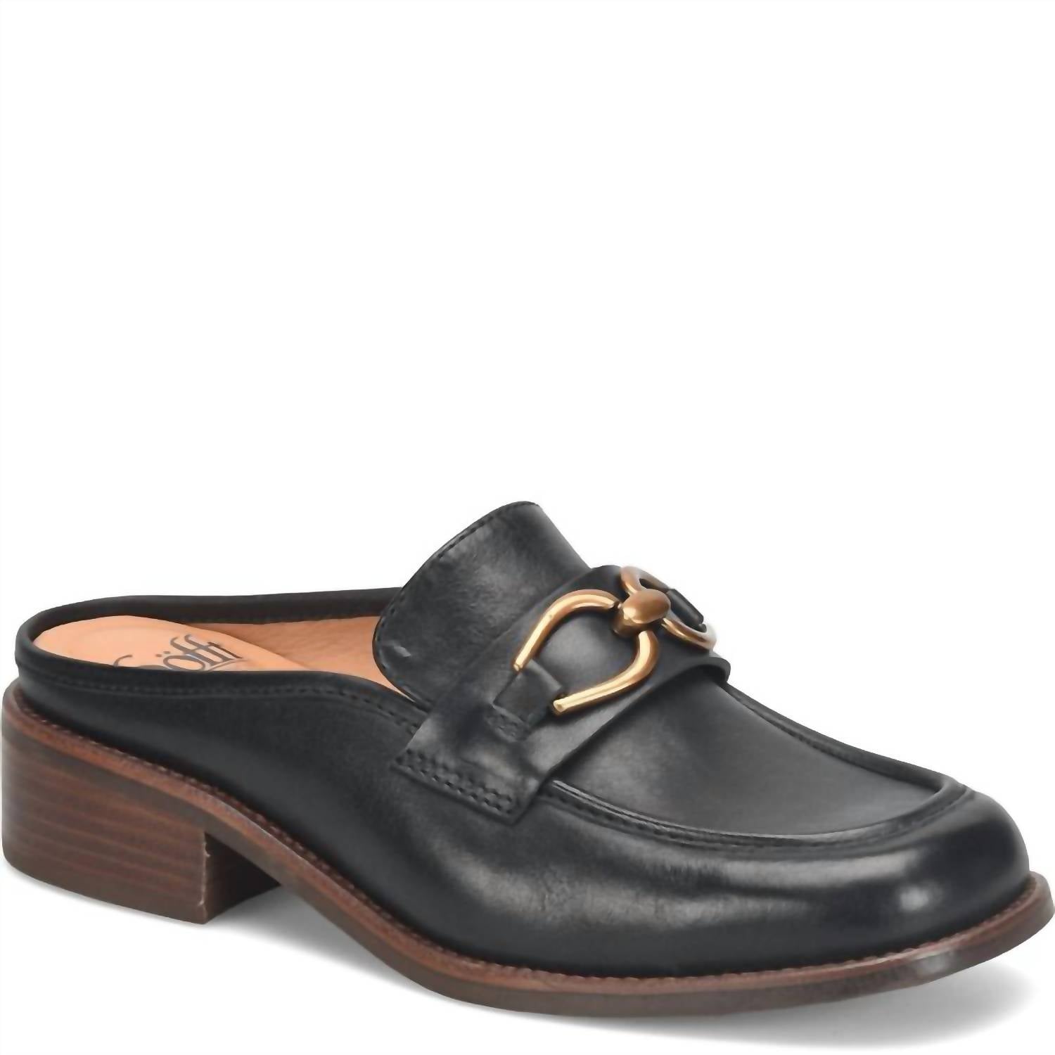 Sofft Women's Rosalia Slip-on Mule in black - women's shoe - detail view