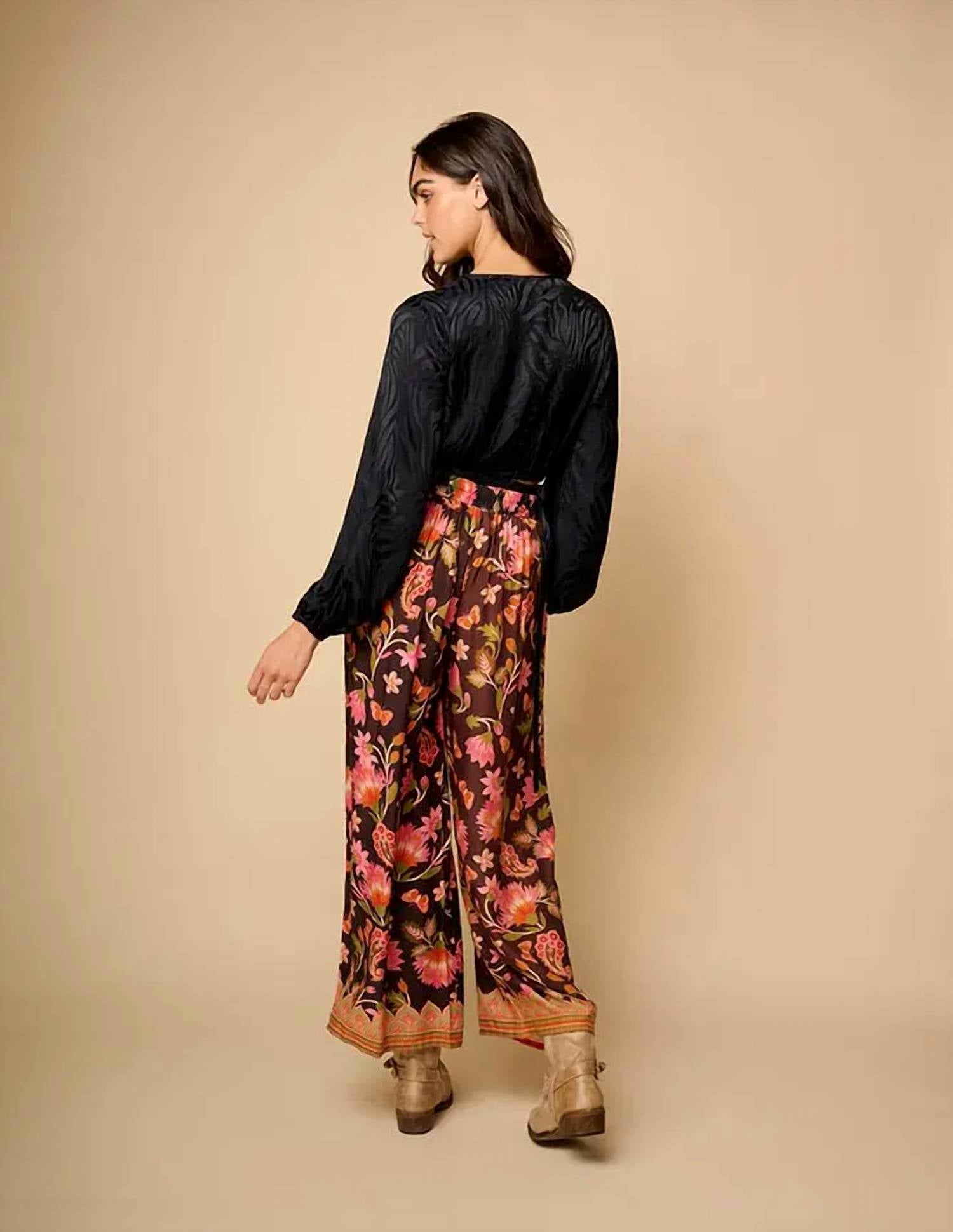 Z&L Europe - Raya Floral Wide Leg Pants