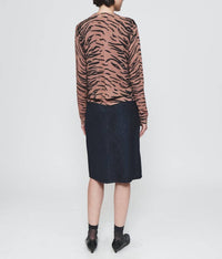 6397 - Crewneck Cardigan Sweater