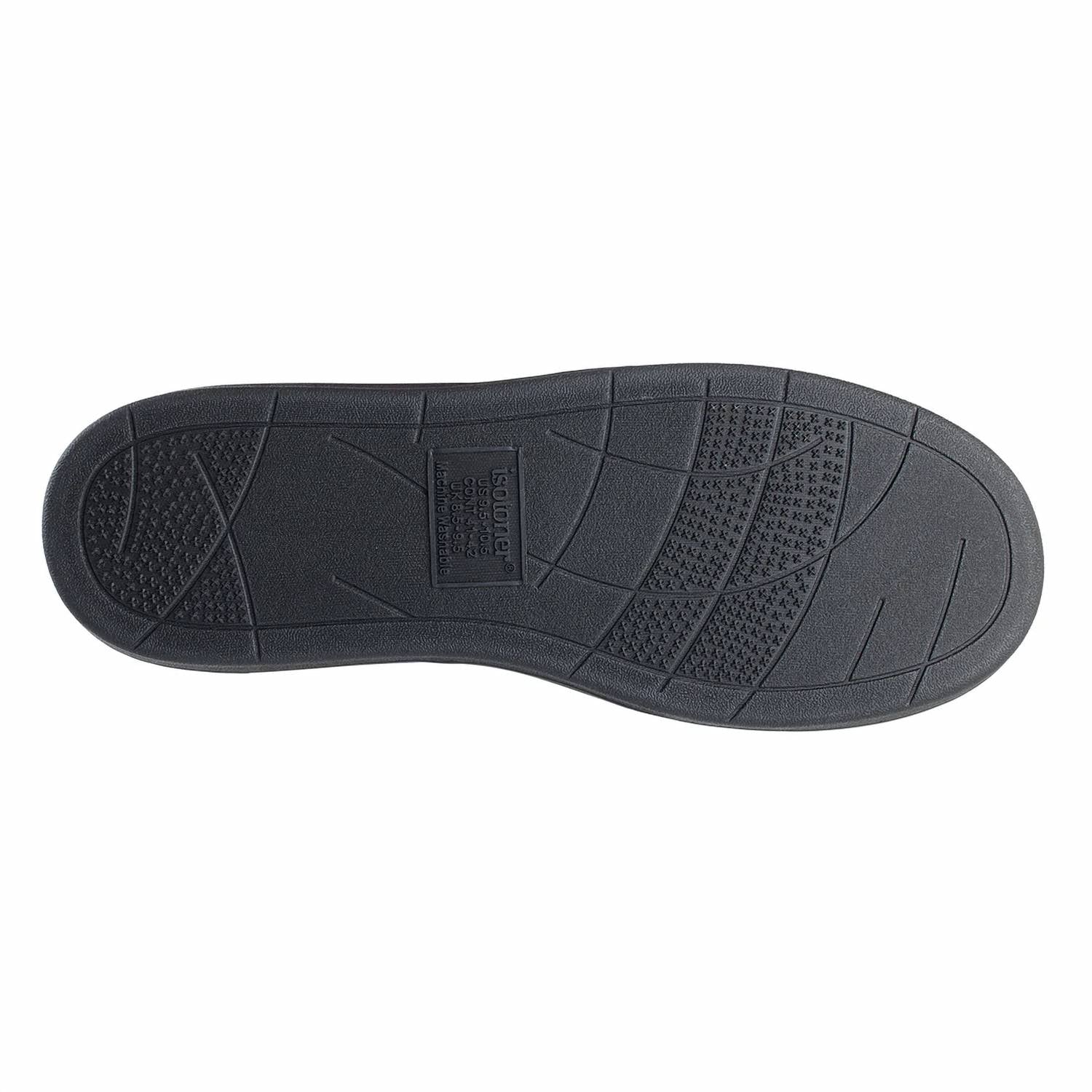 Isotoner - Men's Textured Knit Kai Closed Back Slippers