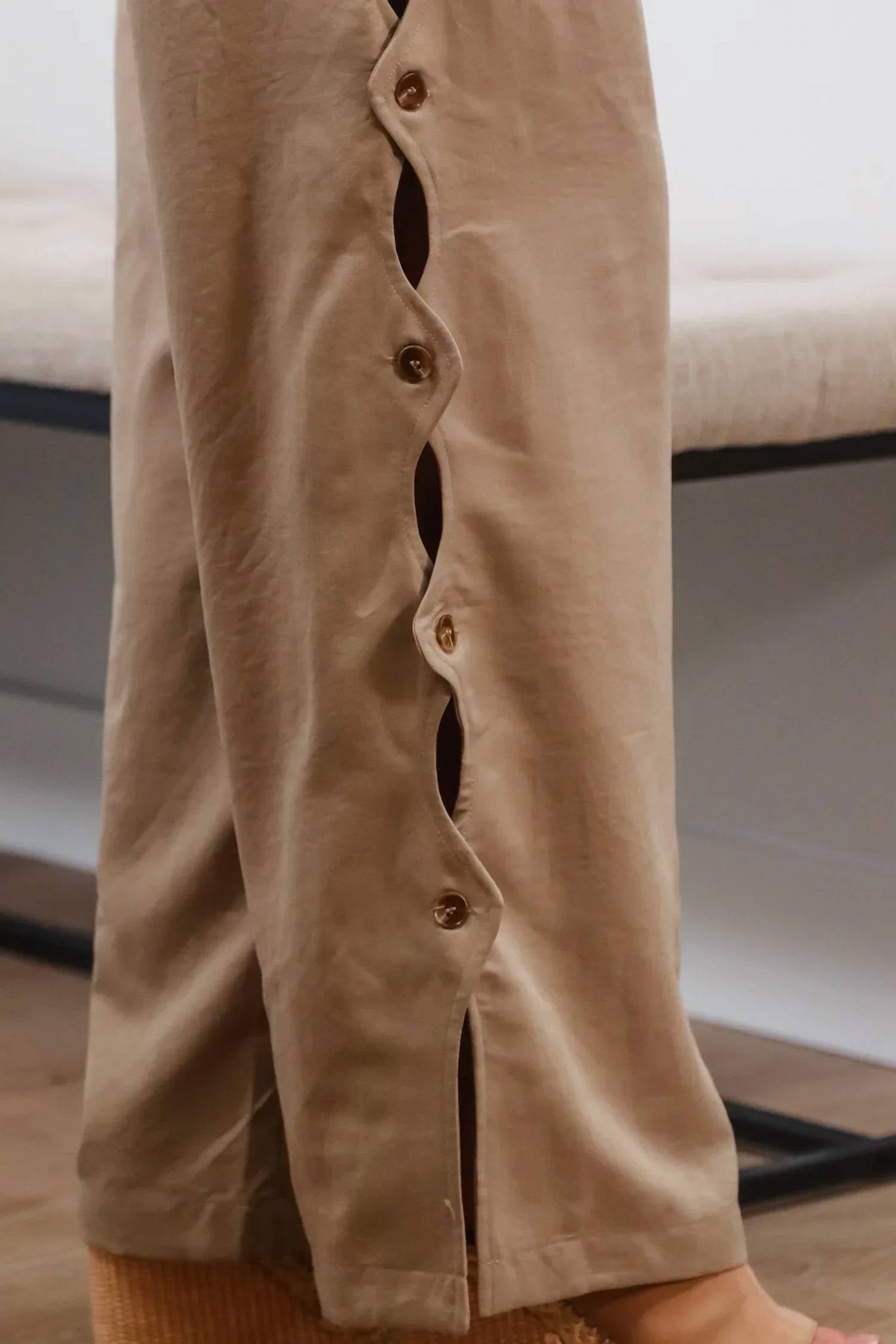 Sage The Label - Breeze By Side Wide Leg Pants