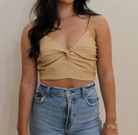 Endless Blu. - Twisted Chain Cropped Top