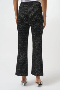 Joseph Ribkoff - Checkered Print Pull On Flared Pants