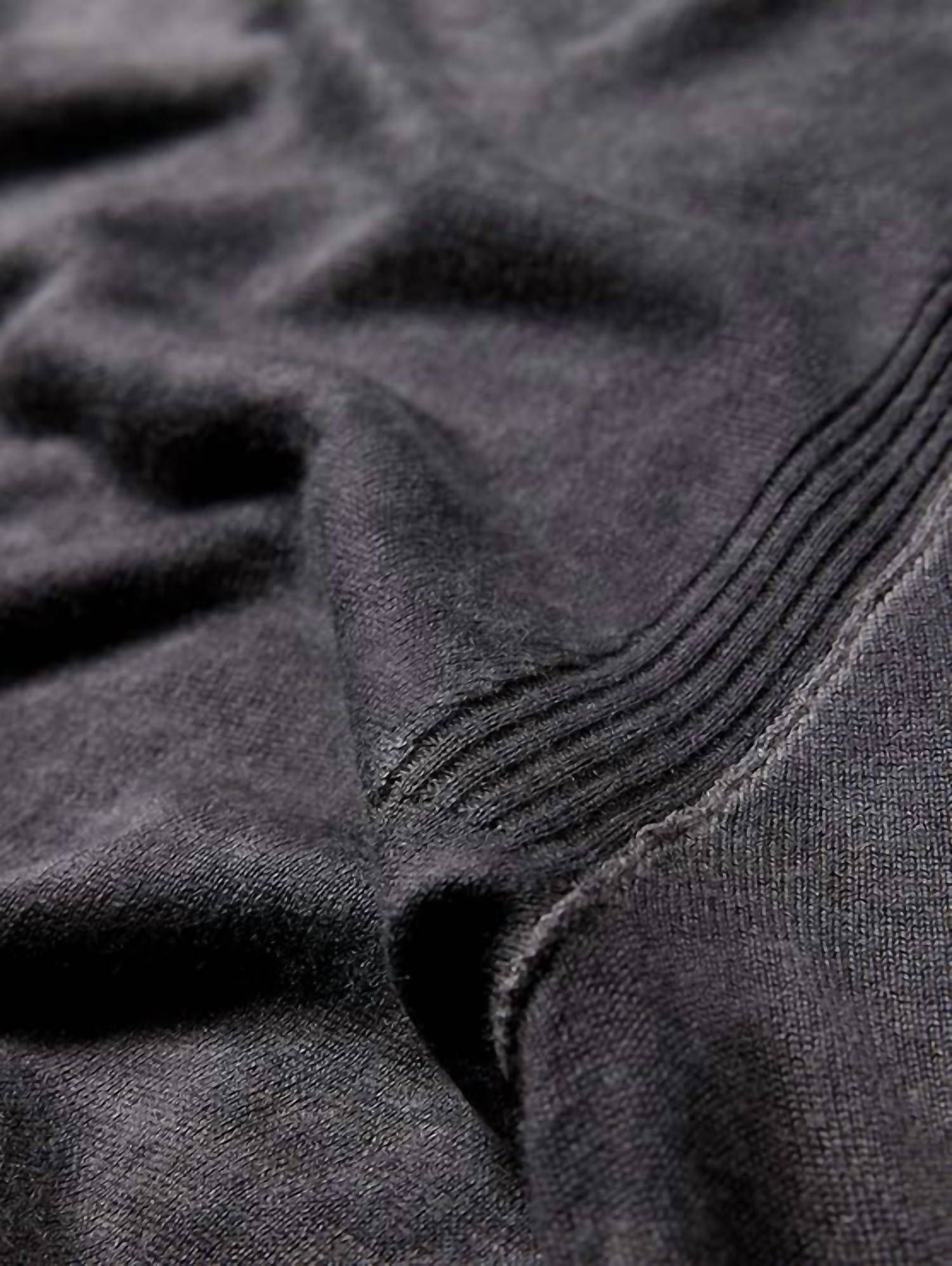 John Varvatos - Pete Long Sleeve Crew Reverse Print Sweater