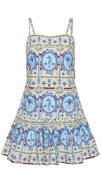 Palm Noosa Lima Mini Dress in lagoona tile - women's dress - view 7