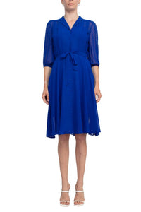 Nanette Lepore - Collared Tie Waist Dress