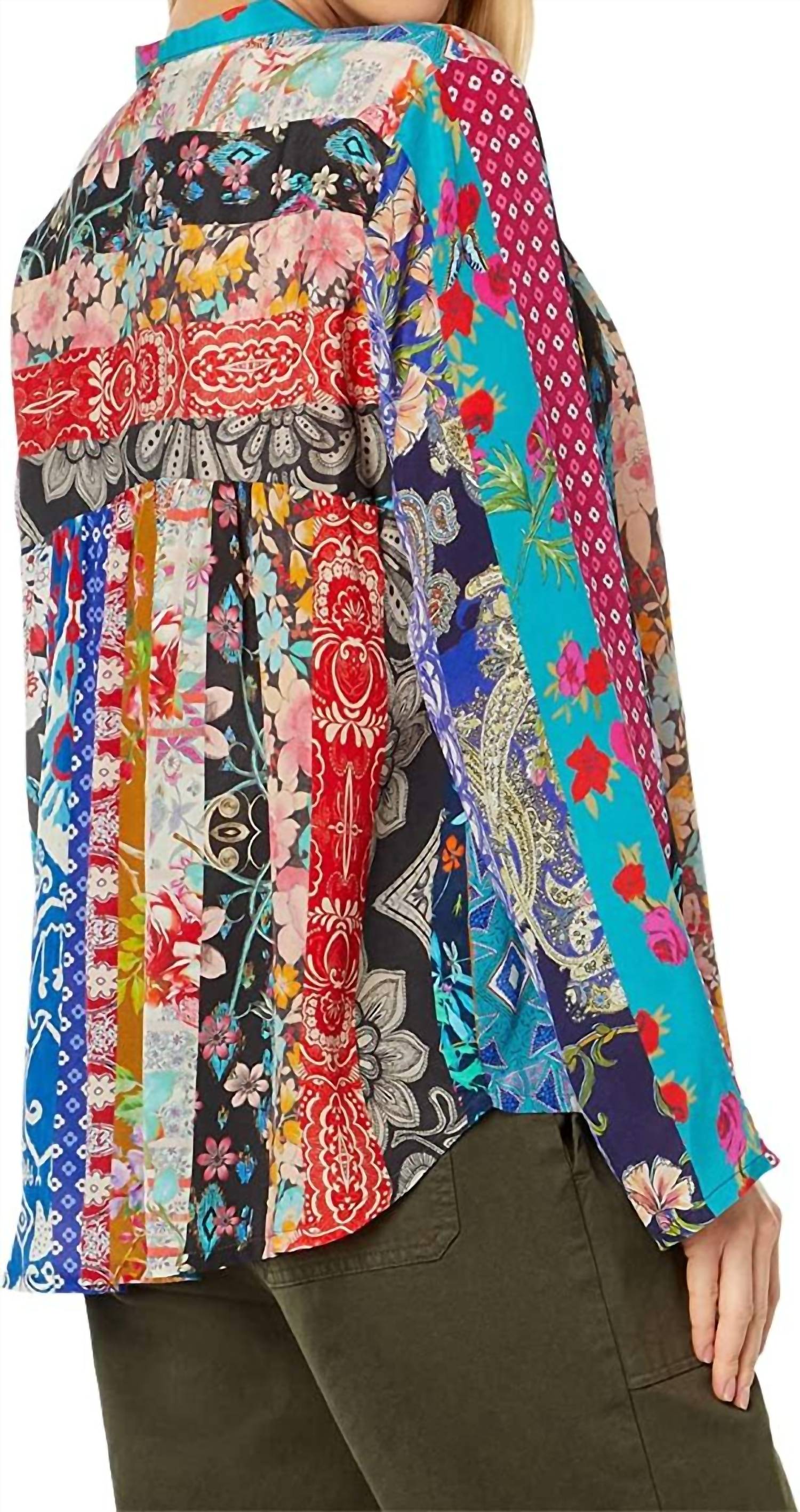 Johnny Was - Treble Sofia Button UP Silk Blouse