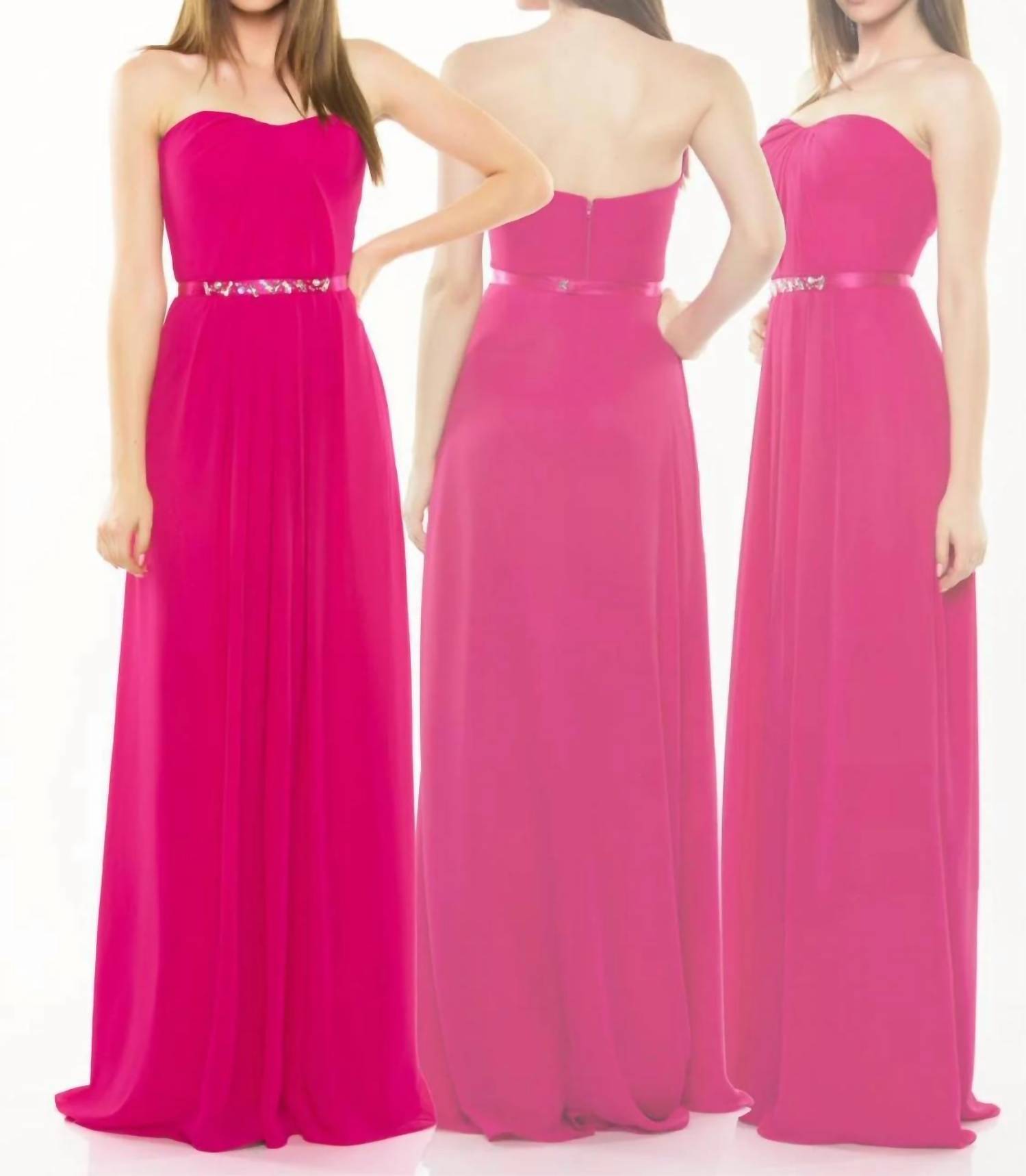 Last Dress - Radiant Elegance Strapless A-line Gown