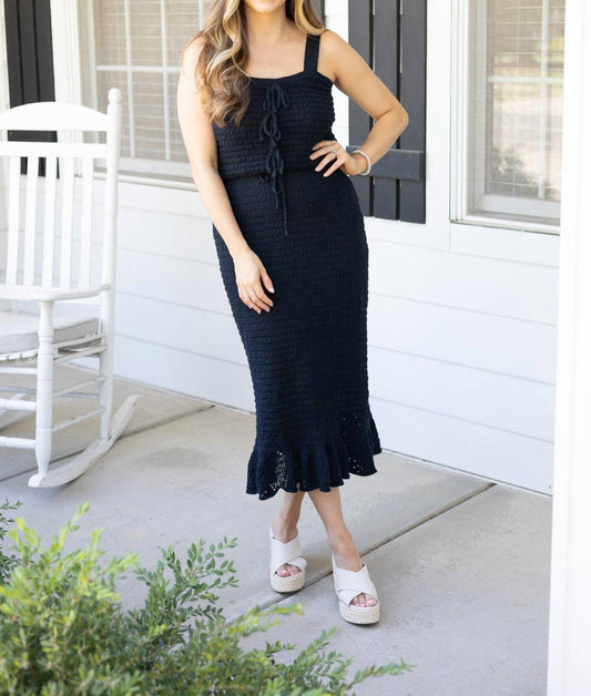 Miou Muse - Nova Crochet Knit Midi Skirt Set