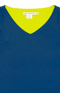 GRETCHEN SCOTT Second Skin Top in navy - women's long sleeve top - view 5