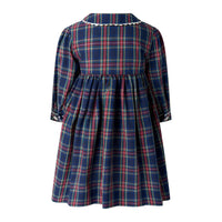 Rachel Riley - Girl's Tartan Button Front Dress And Bloomers Set