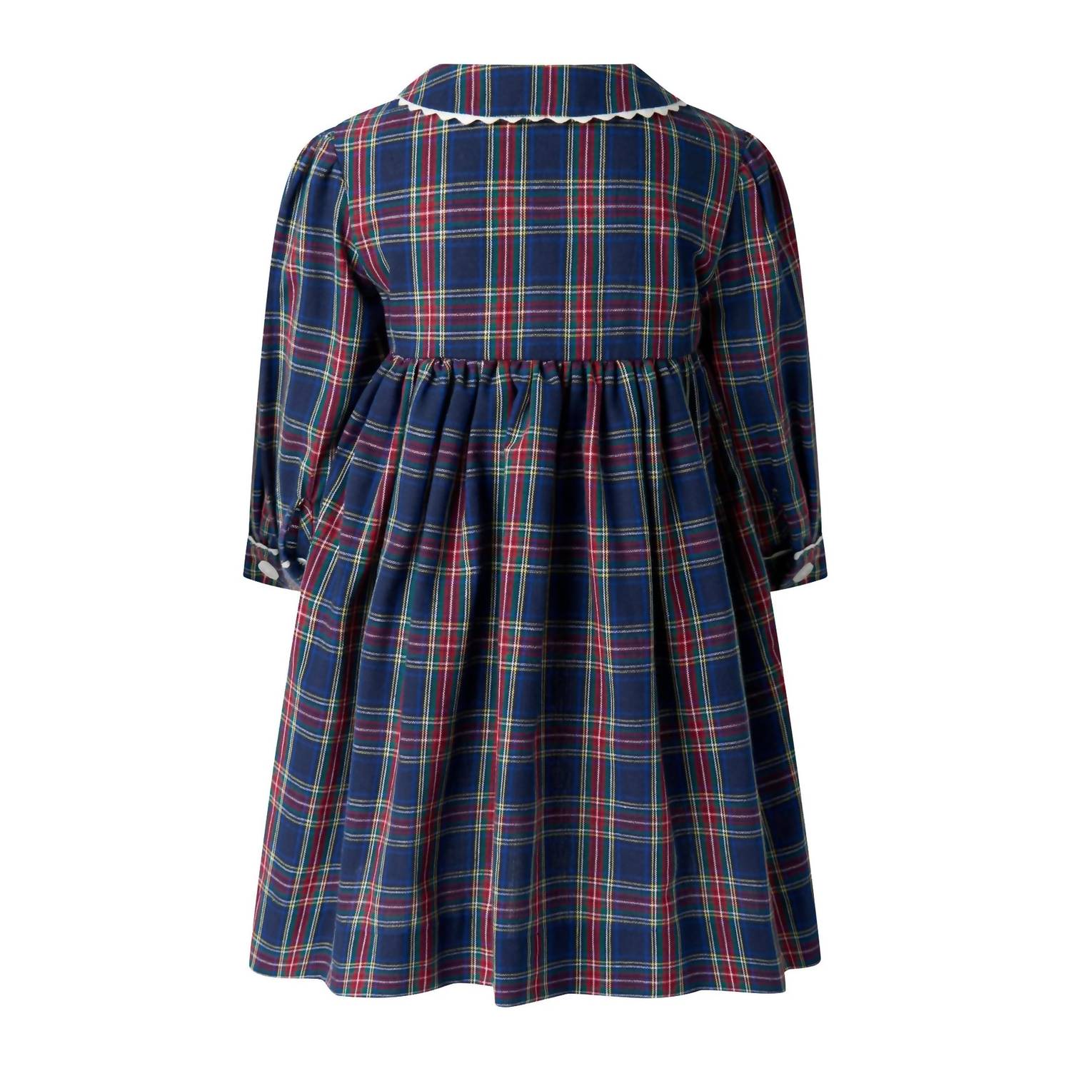 Rachel Riley - Girl's Tartan Button Front Dress And Bloomers Set