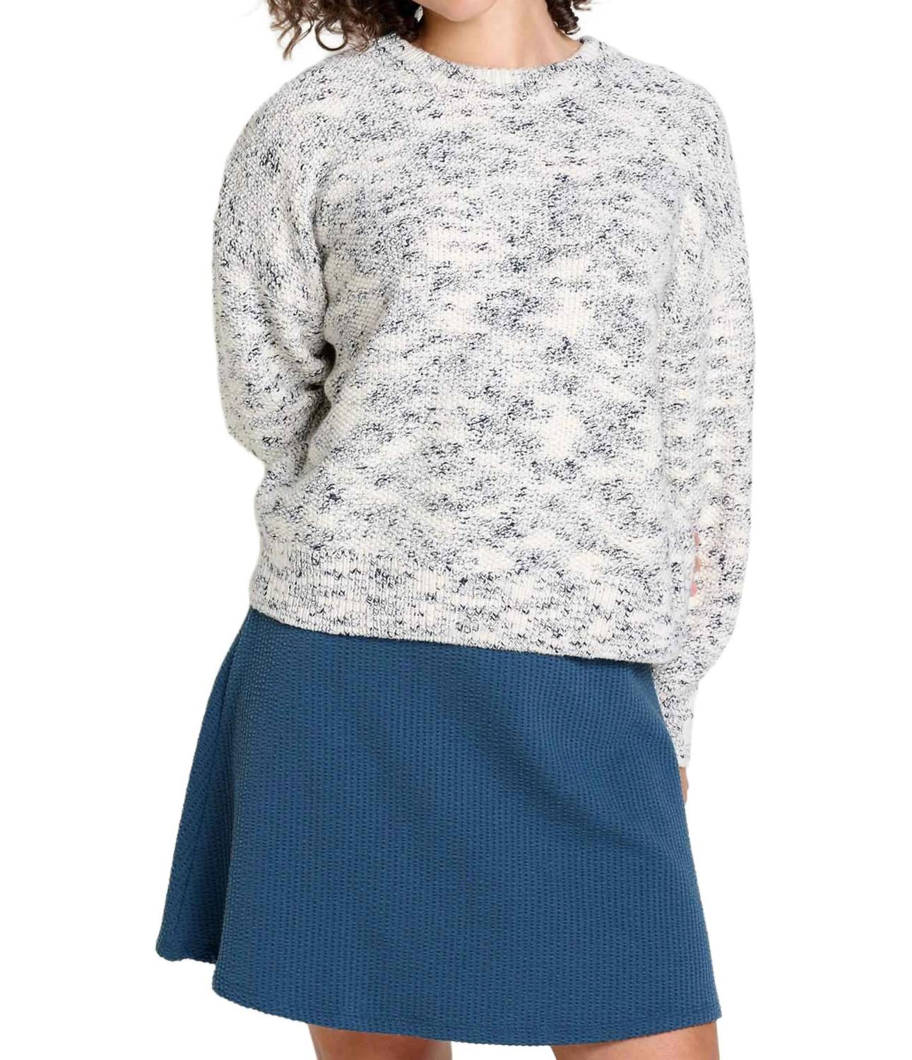TOAD&CO Twigtree Button Back Sweater Top in natural - women's sweater