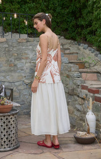 Moon River - Spaghetti Strap Seashell Midi Dress