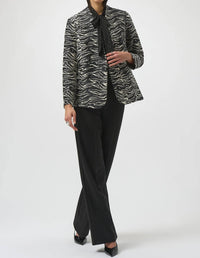 Joseph Ribkoff - Zebra Print Double Breasted Blazer