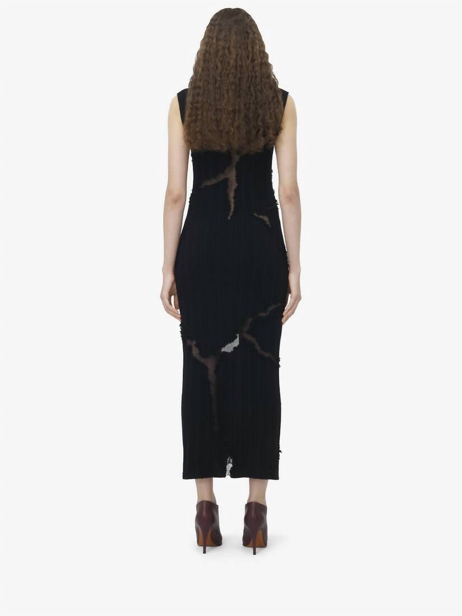 Alexander Mcqueen - Distressed Knit Dress