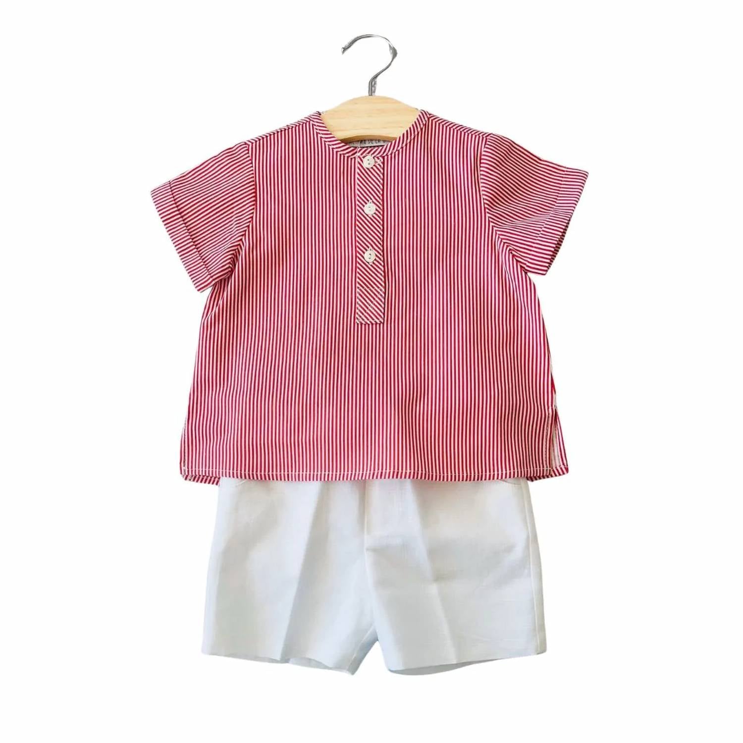 Paloma De La O - Kid's Striped Short Sleeve Set