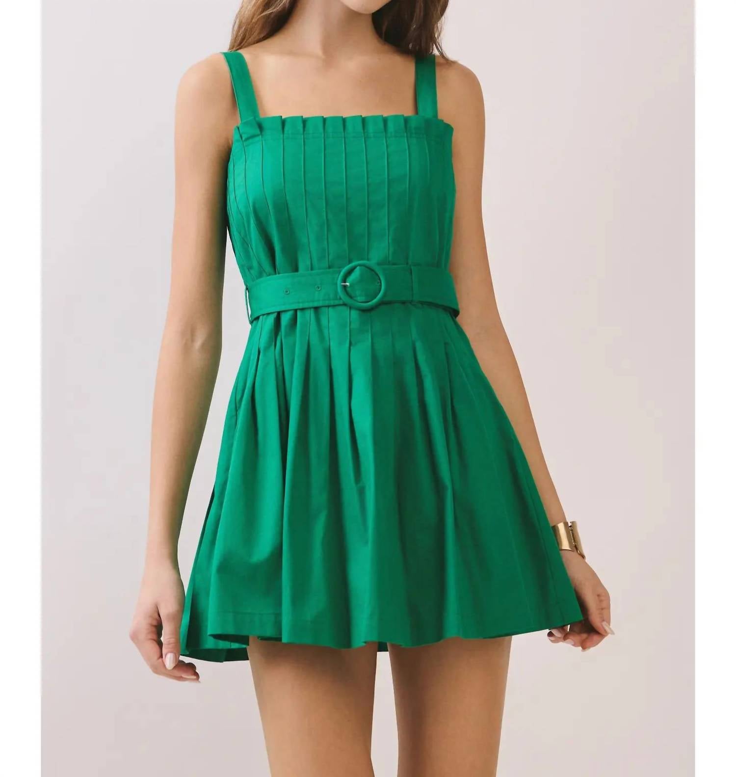 Tcec - Penelope Pleated Bodice Mini Dress