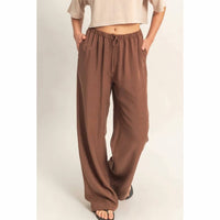 Hyfve - Feet In The Sand Linen Straight Leg Pants