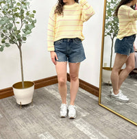 Wishlist - Striped Open Knit Sweater