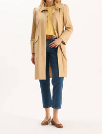 Tyler Boe Tasha Water Repellent Trench Coat in beige - women's jacket