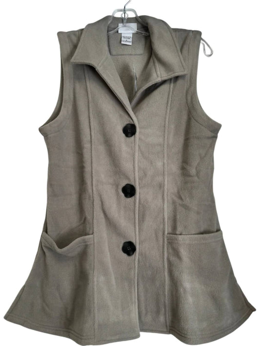 Wild Palms - Women's Big Button Long Vest