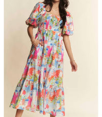 DAVI & DANI Uptown Night Out Maxi Dress in yellow cobalt - women's dress - view 7
